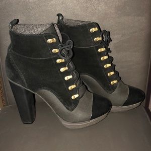 DIESEL leather/suede booties